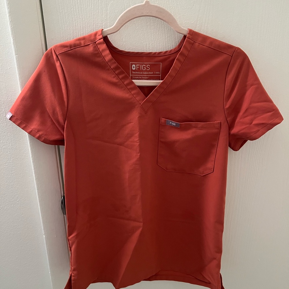 Orange Women’s Catarina One-Pocket Scrub Top